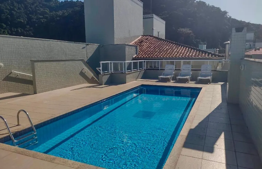 Área De Lazer Na Cobertura Com Vista Para O Mar-1